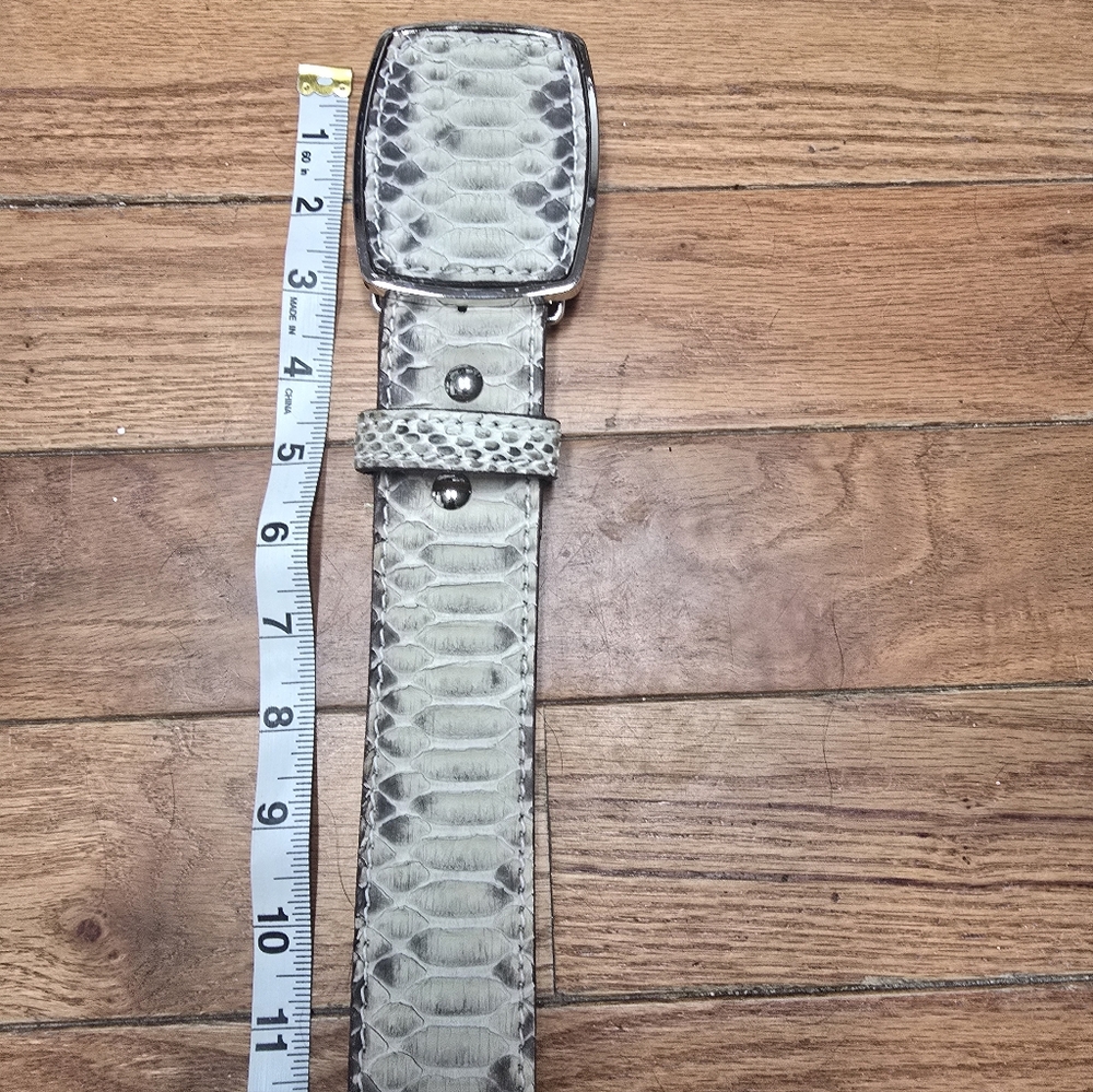 Genuine Python Leather Hand Made Belt - Picture 2 of 4